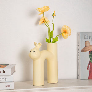 yellow bunny vase