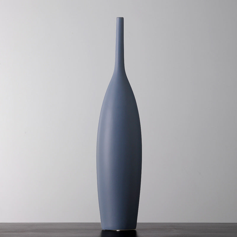 Colourful Modern Skinny Top Ceramic Vase Collection