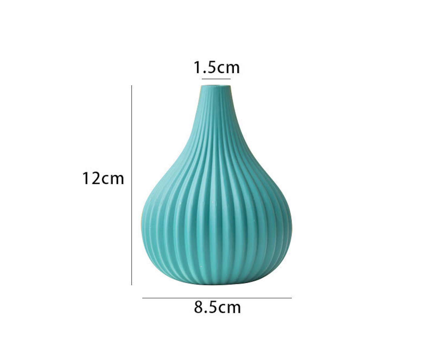 Pastel Textured Mini Bulb Ceramic Vase Collection