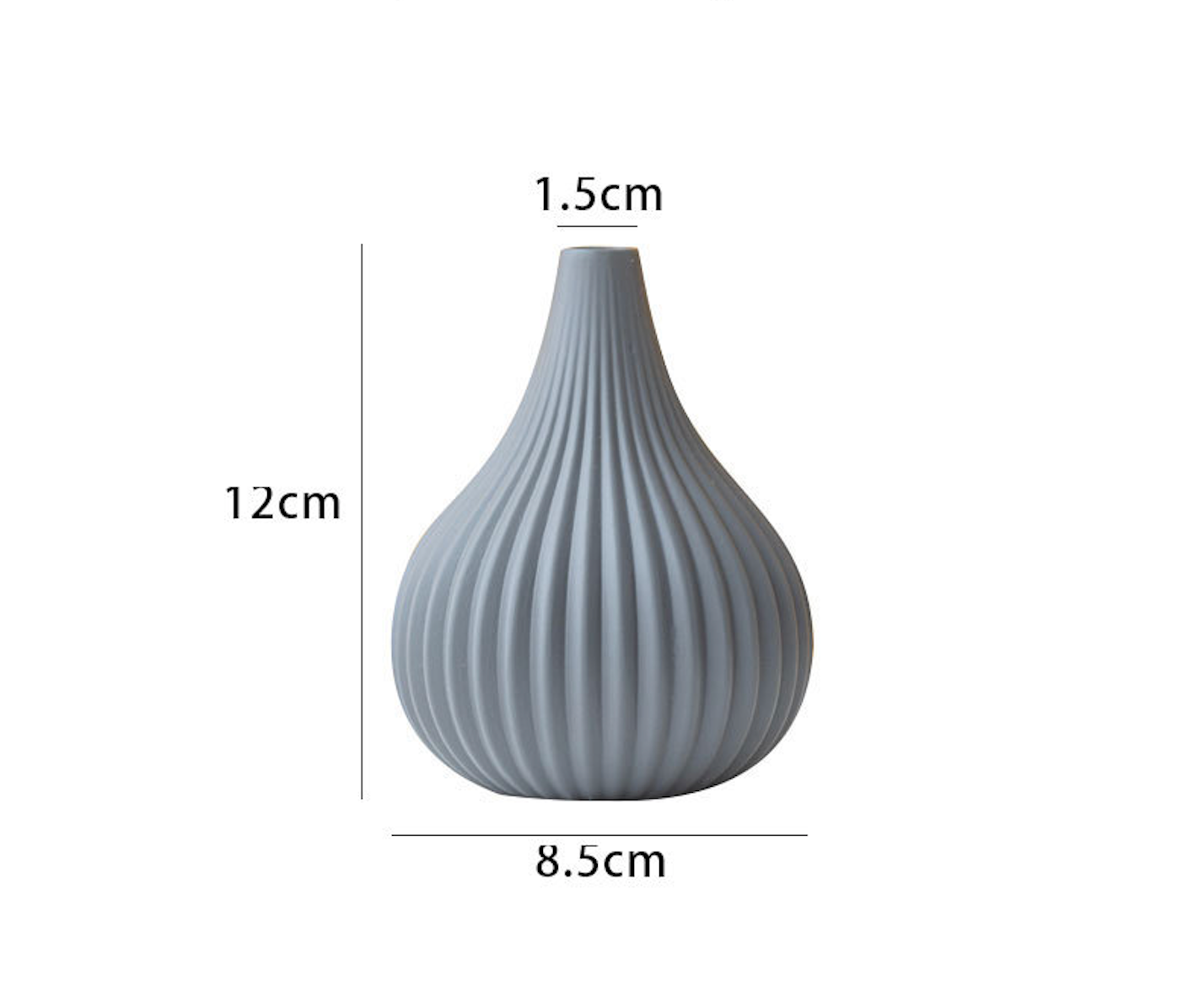 Pastel Textured Mini Bulb Ceramic Vase Collection