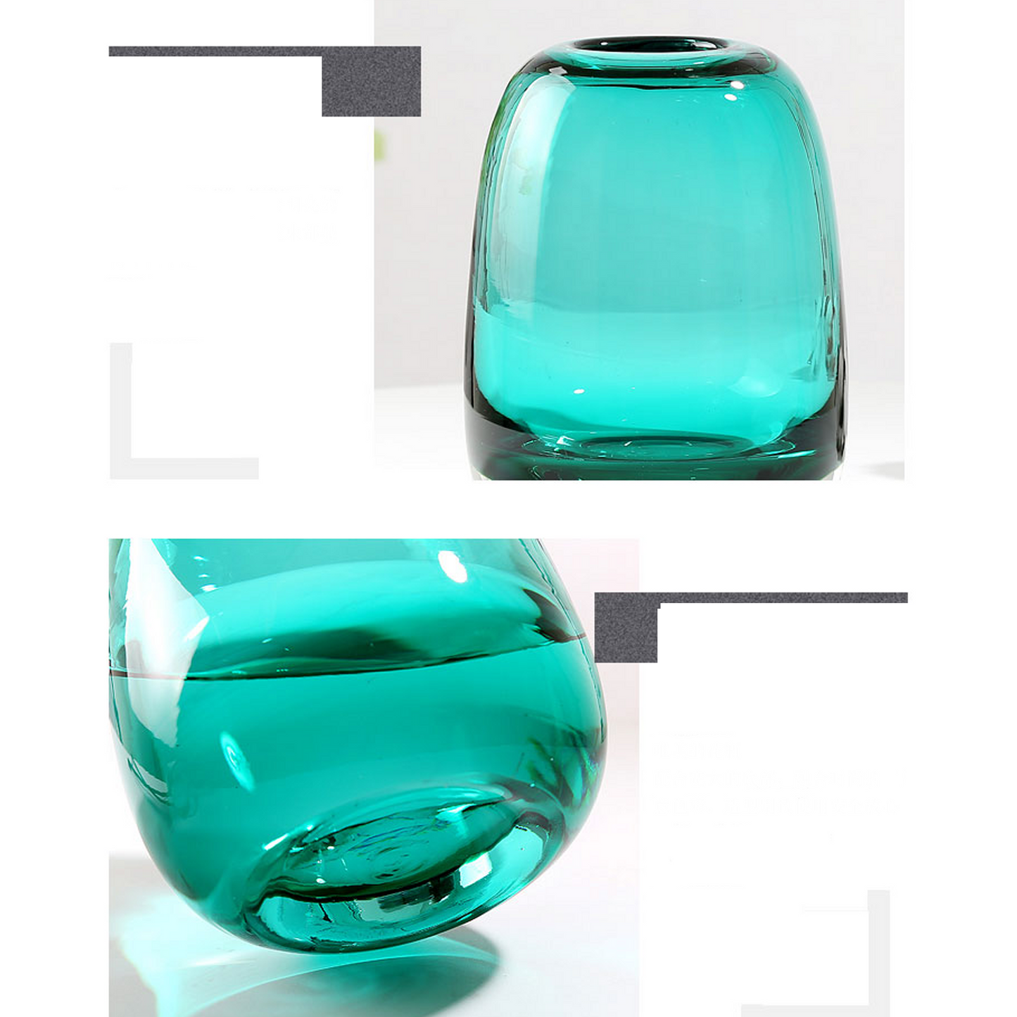 Retro Glass Bottle Bulb II Vase Collection, Thick Smooth Indoor Hydroponic Vase