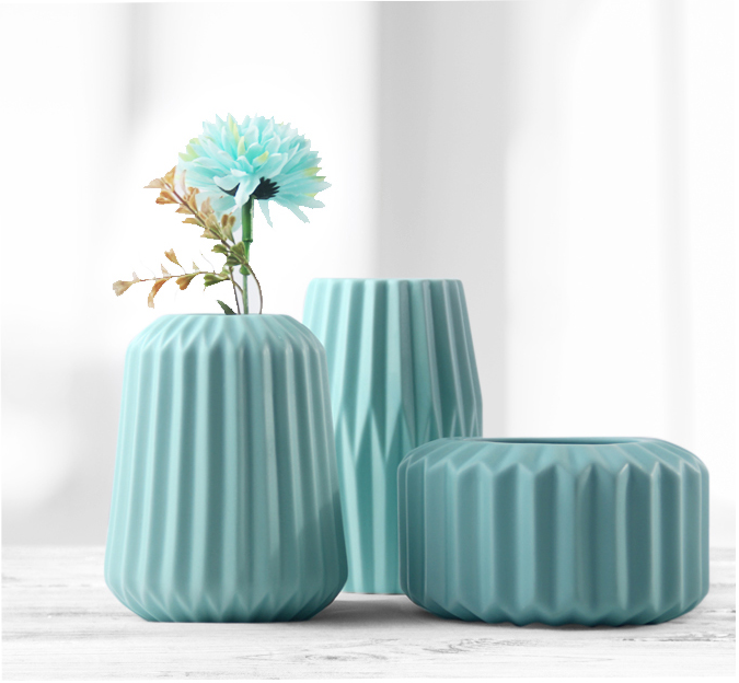 green ceramic vase
