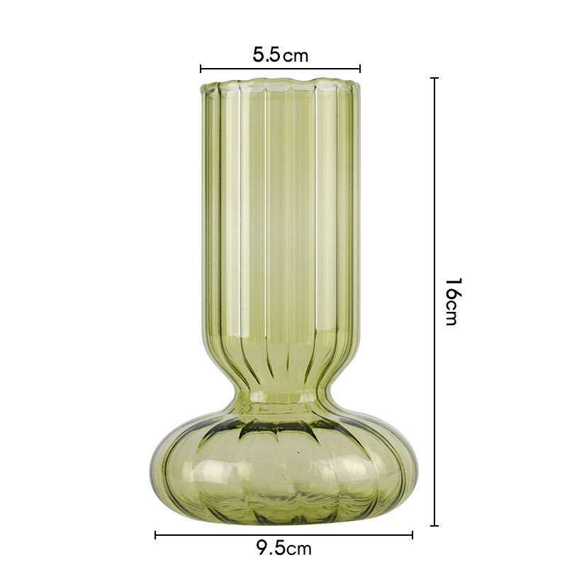 Round Bottom Retro Glass Vase Collection