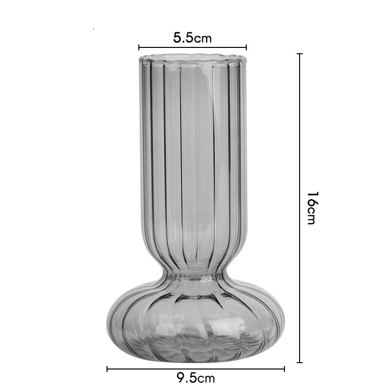 Round Bottom Retro Glass Vase Collection