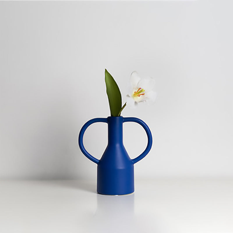 Royal Blue Ring Ceramic Vase Collection