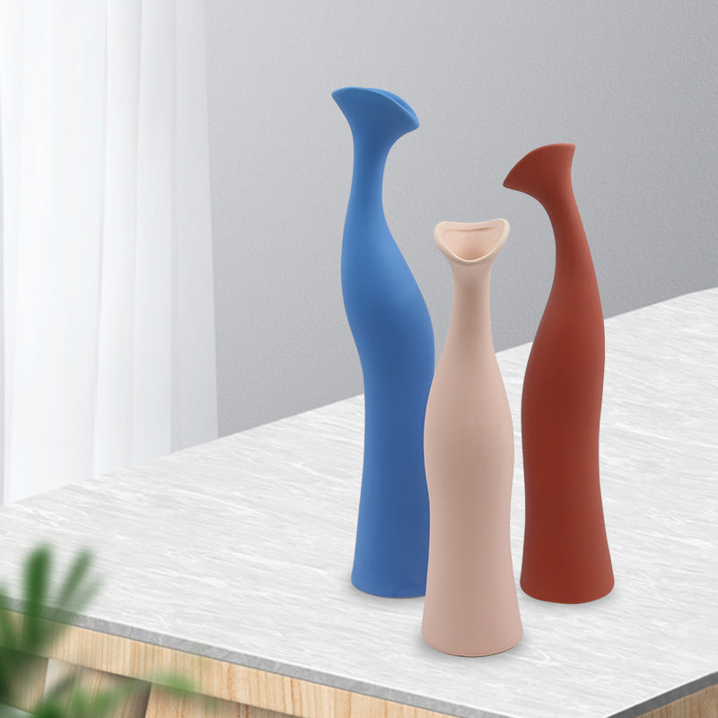 Tricolour Gaudi Inspired Abstract Vase Collection