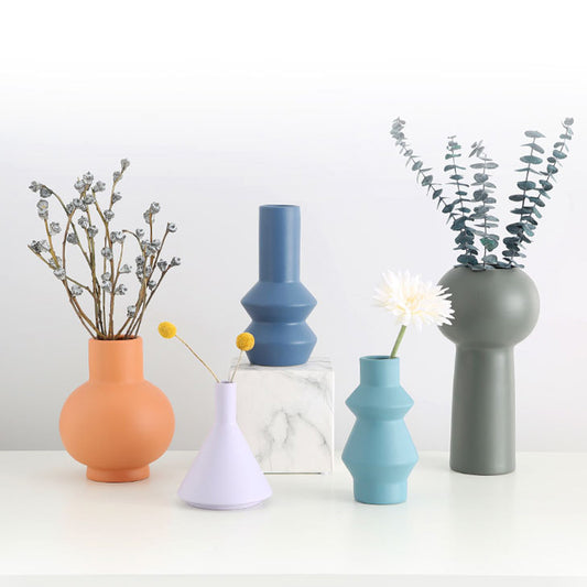 Light Pastel Modern Ceramic Vase Collection