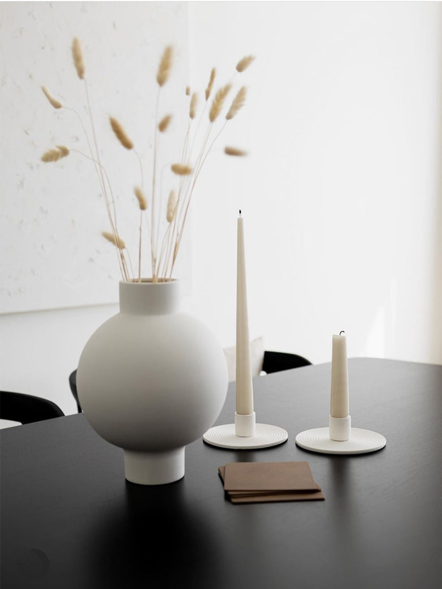 Minimalist White Lantern Vase Collection