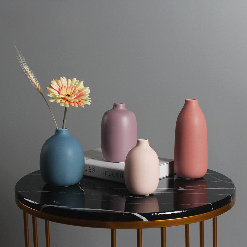 Cherry Blossom Modern Minimalist Ceramic Vase Collection