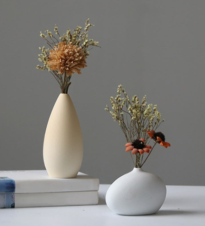 Light Pastel Ceramic Vase Collection