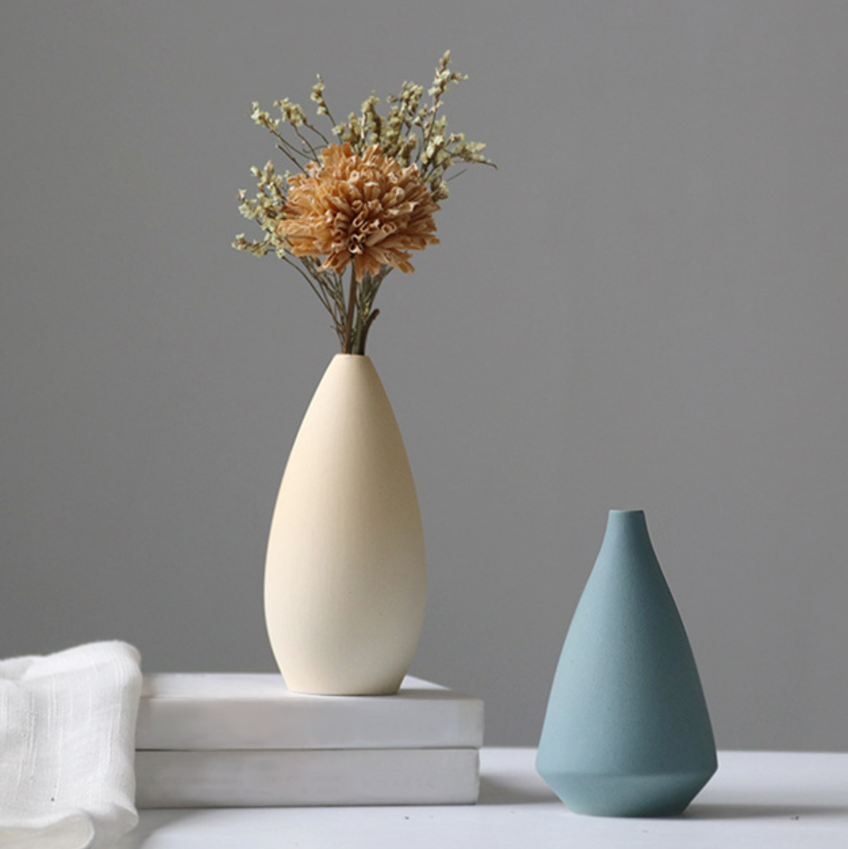 Light Pastel Ceramic Vase Collection