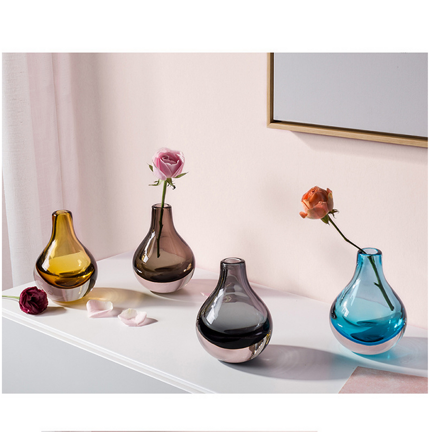 Retro Glass Bottle Bulb Vase Collection