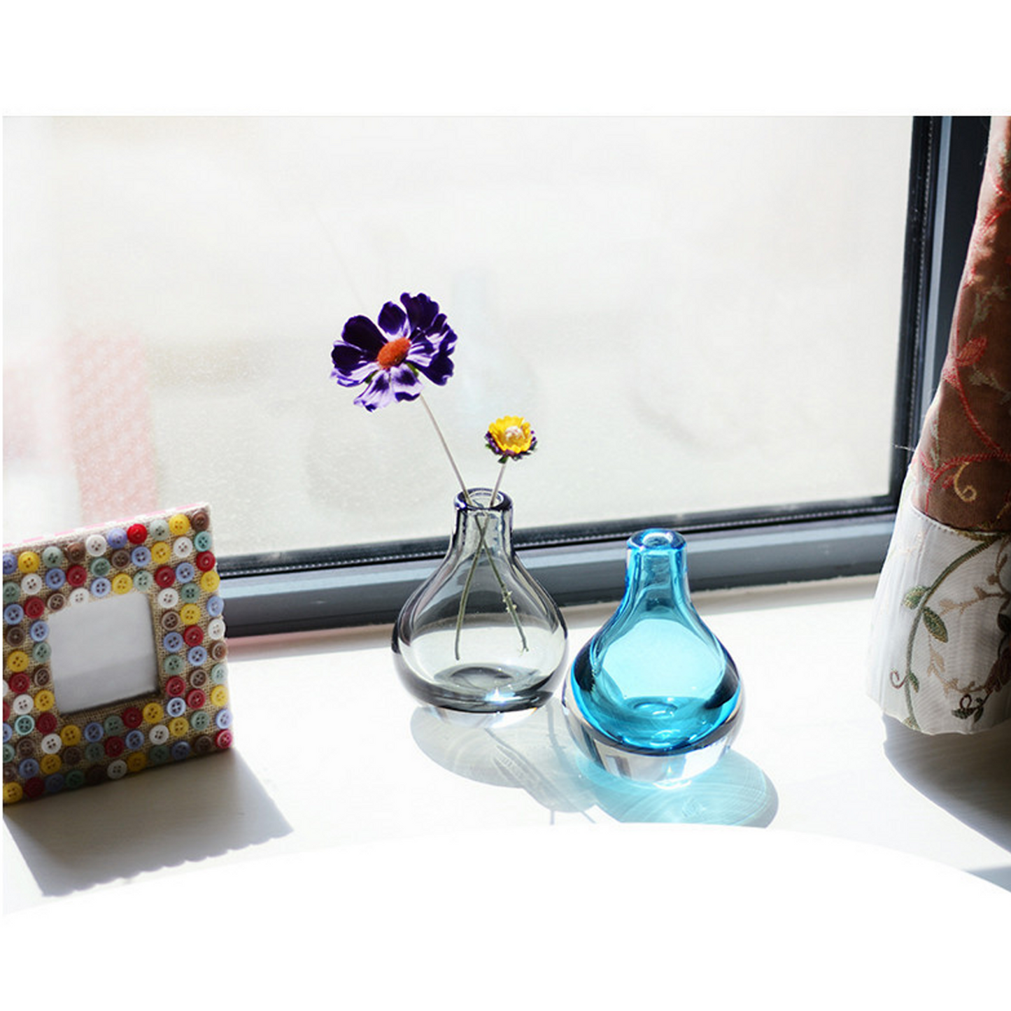 Retro Glass Bottle Bulb Vase Collection