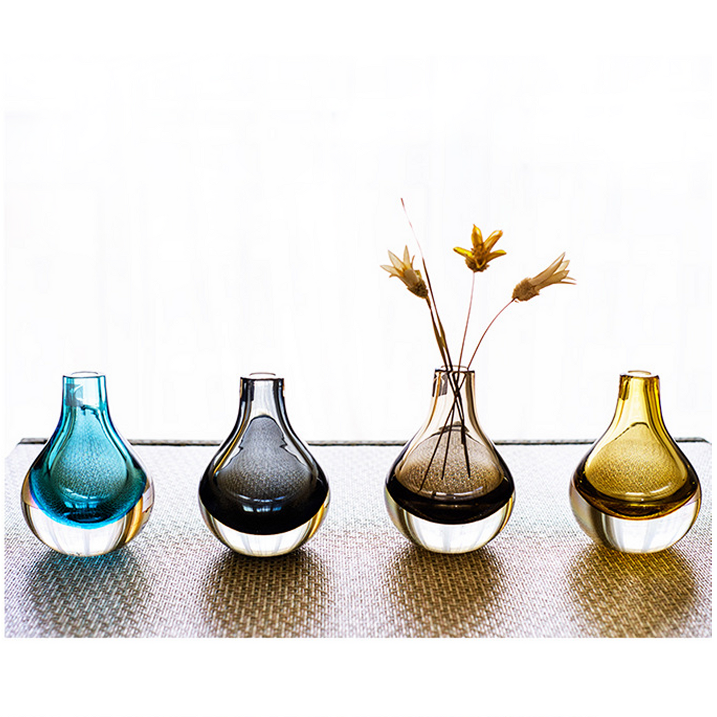 Retro Glass Bottle Bulb Vase Collection