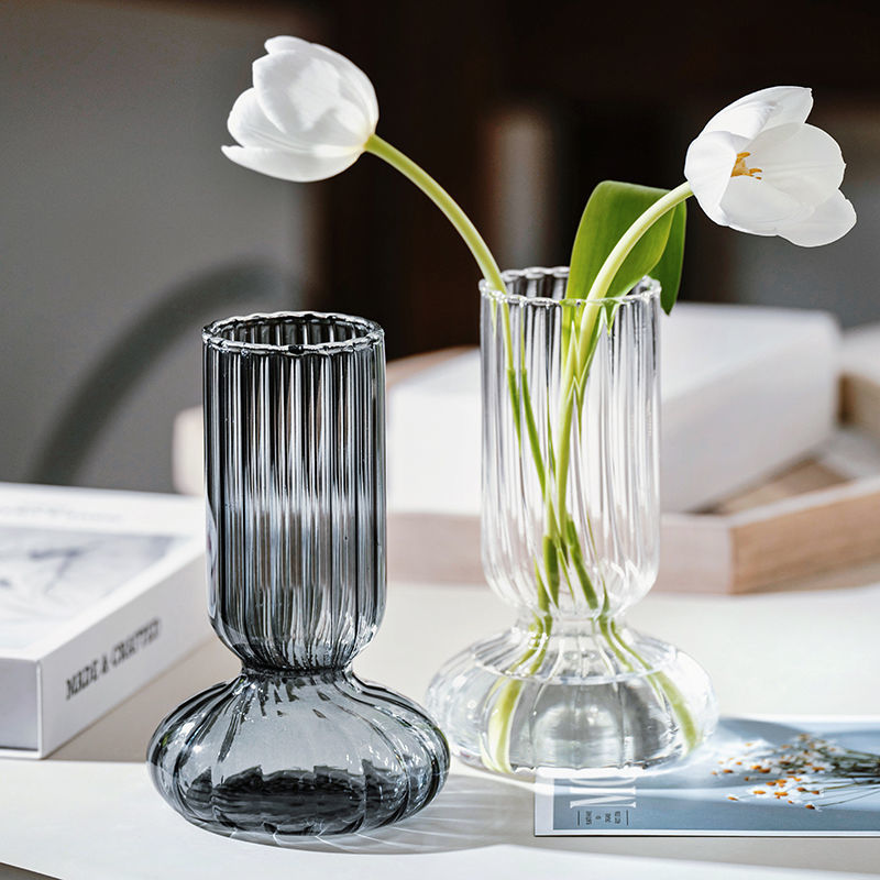 Round Bottom Retro Glass Vase Collection